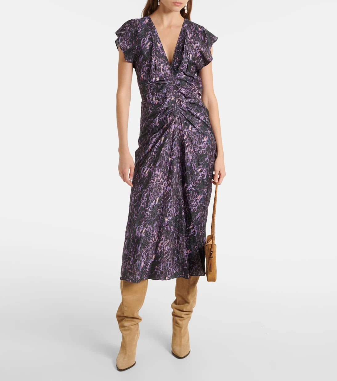 Isabel Marant - Lyndsay printed gathered midi dress