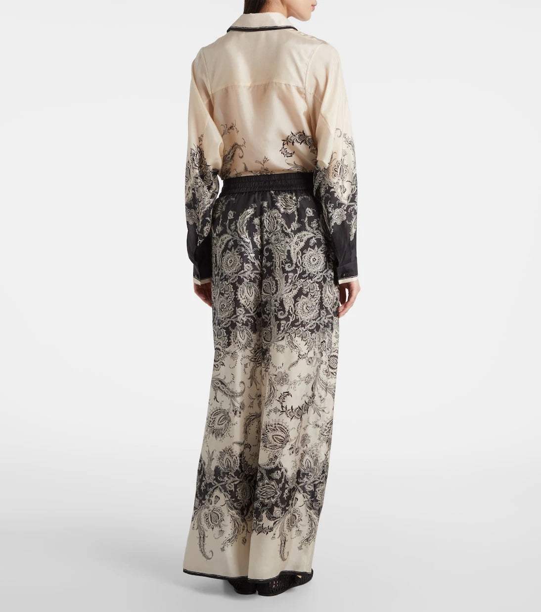 Zimmermann - Rhiannon paisley silk wide-leg pants