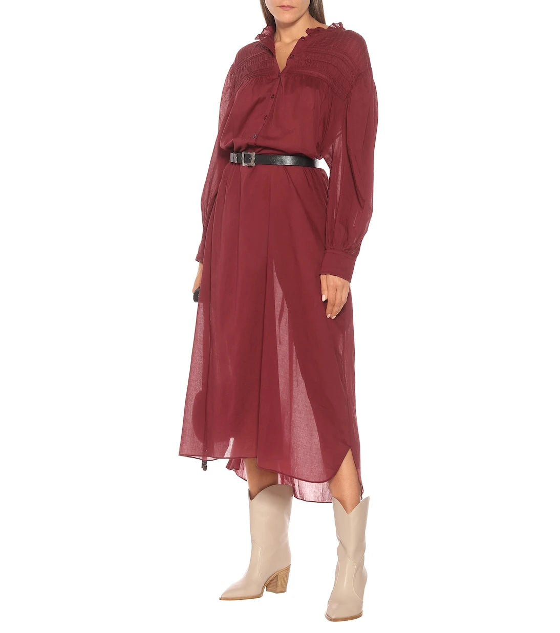 Marant Etoile - Perkins cotton voile maxi dress