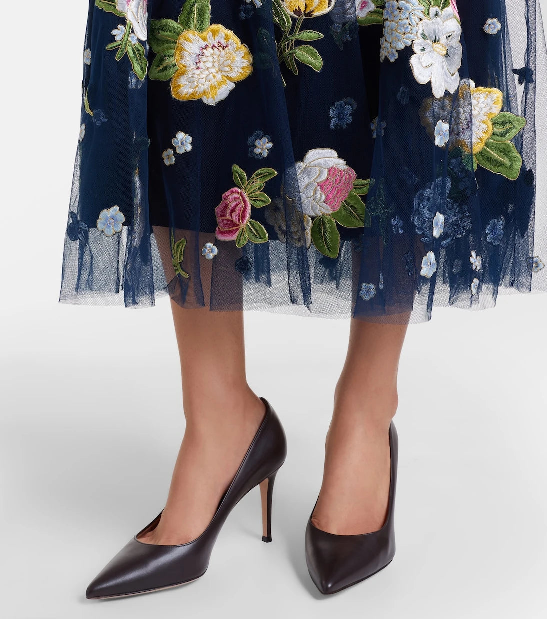 Carolina Herrera - Embroidered cocktail dress