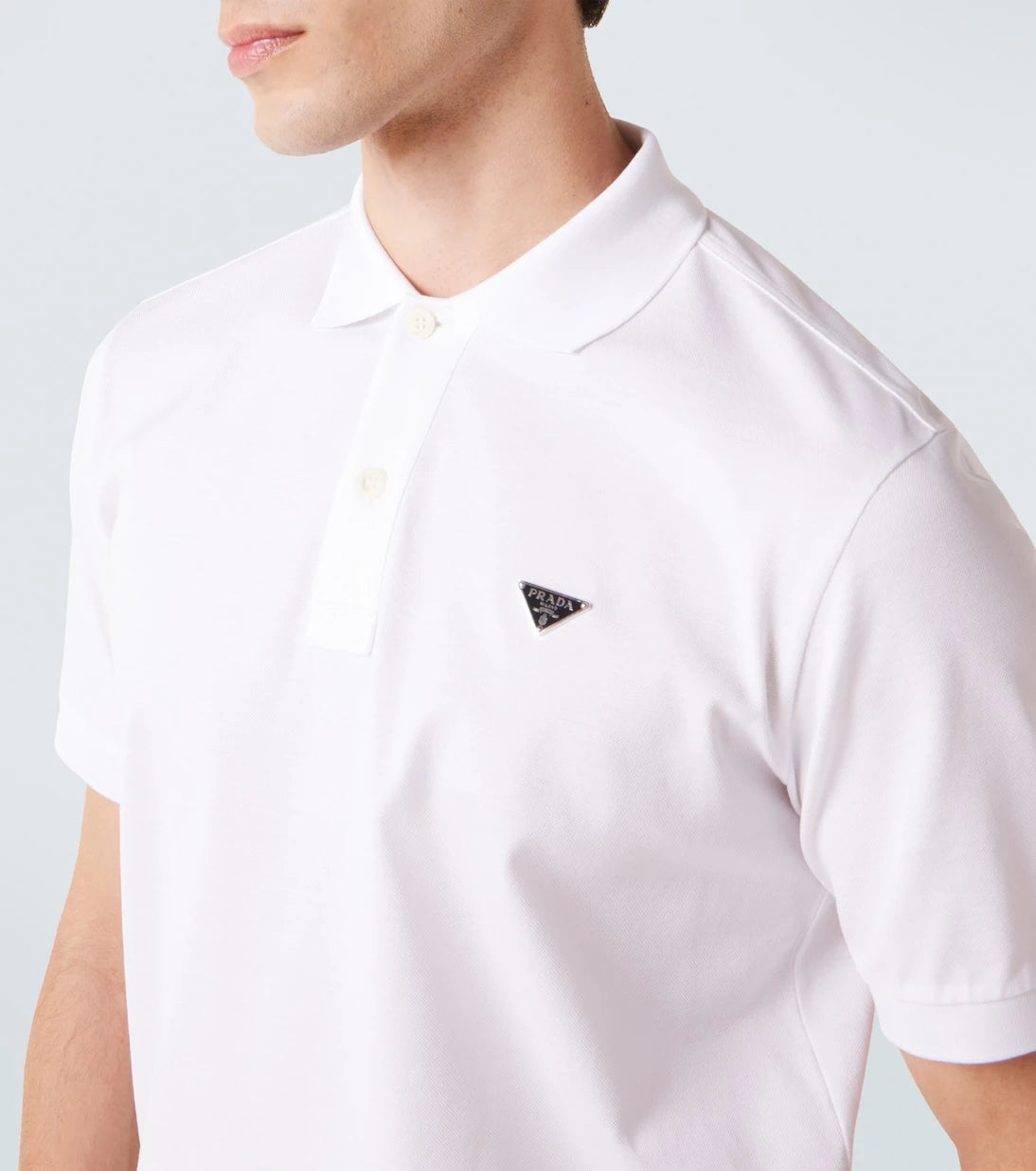 Prada - Logo cotton polo shirt