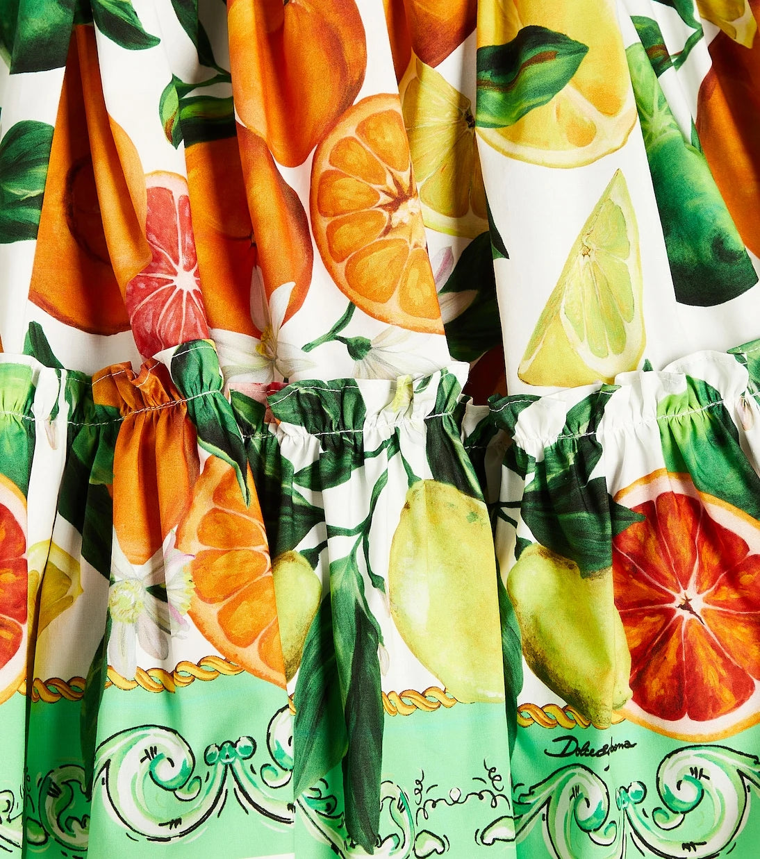 Dolce&Gabbana Kids - Printed cotton skirt