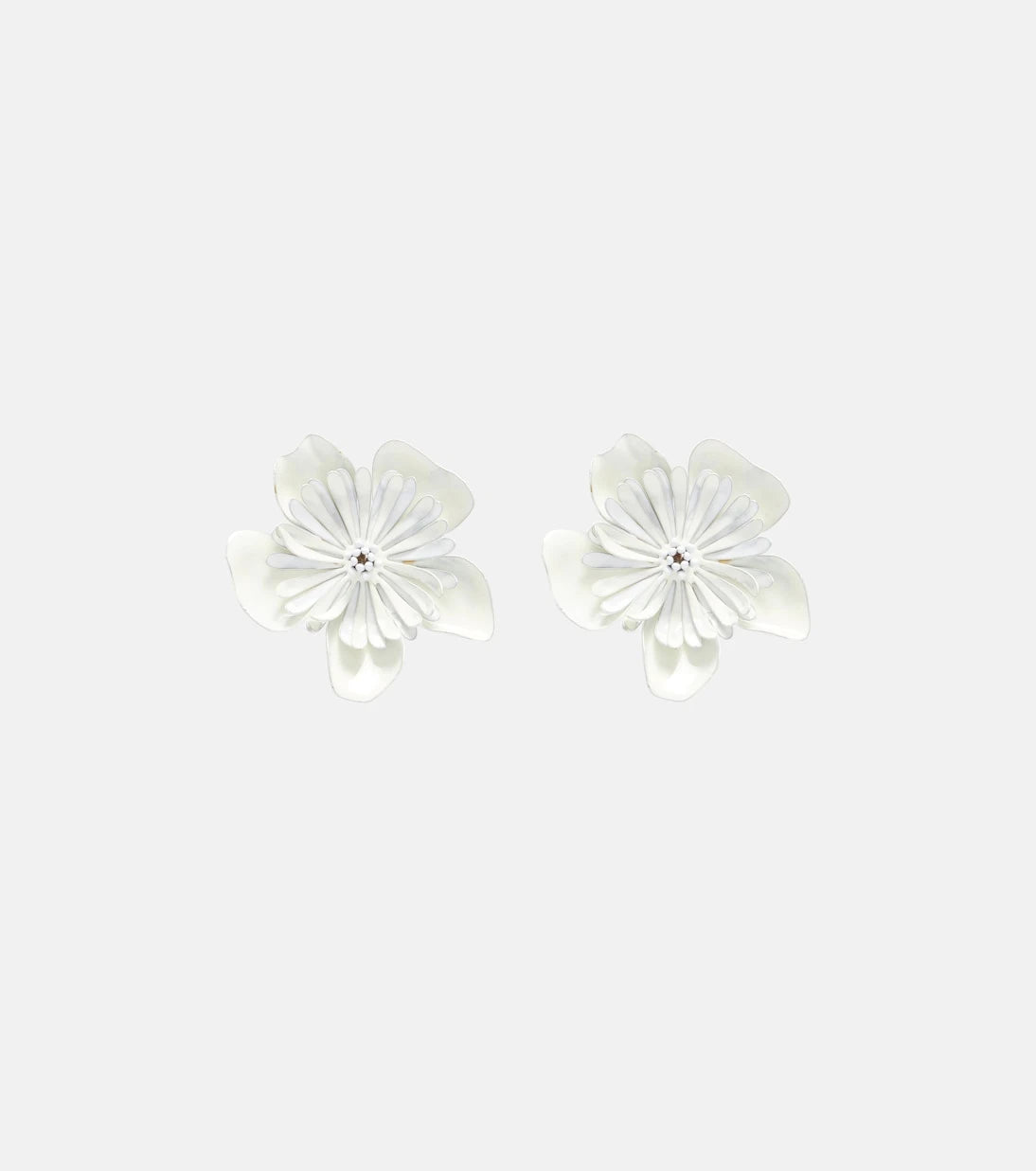 Chloé - Floral clip-on earrings