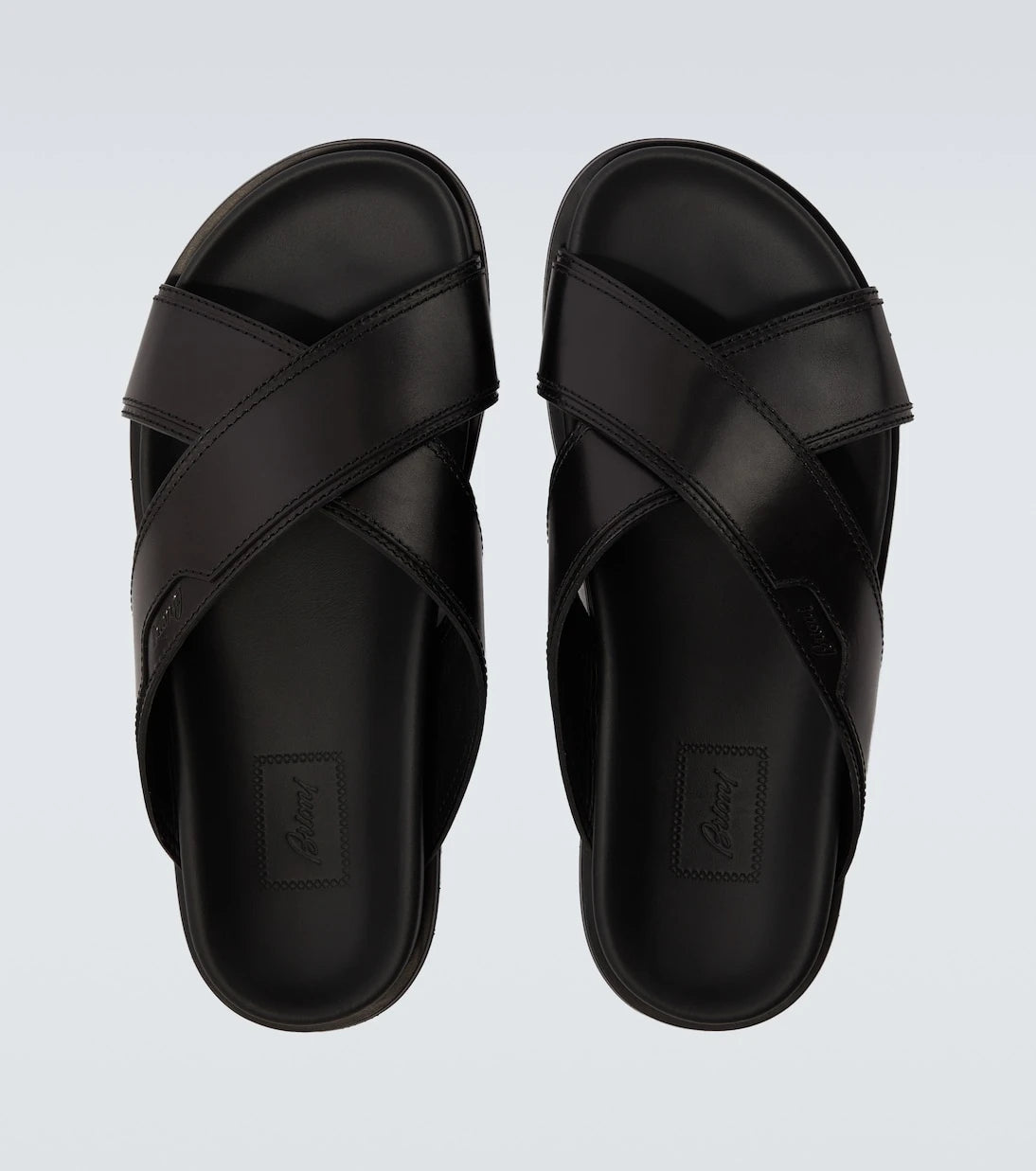 Brioni – Criss-Cross-Lederrutschen