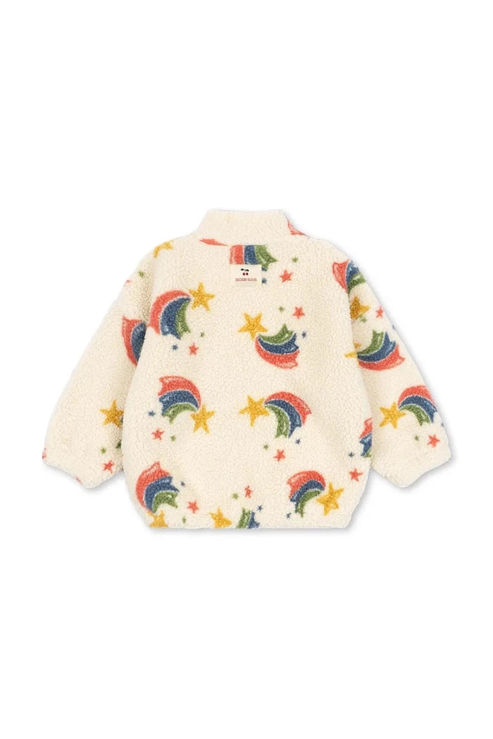 Konges Sløjd Çocuk Polar Ceketi JODY TEDDY HALF ZIP GRS