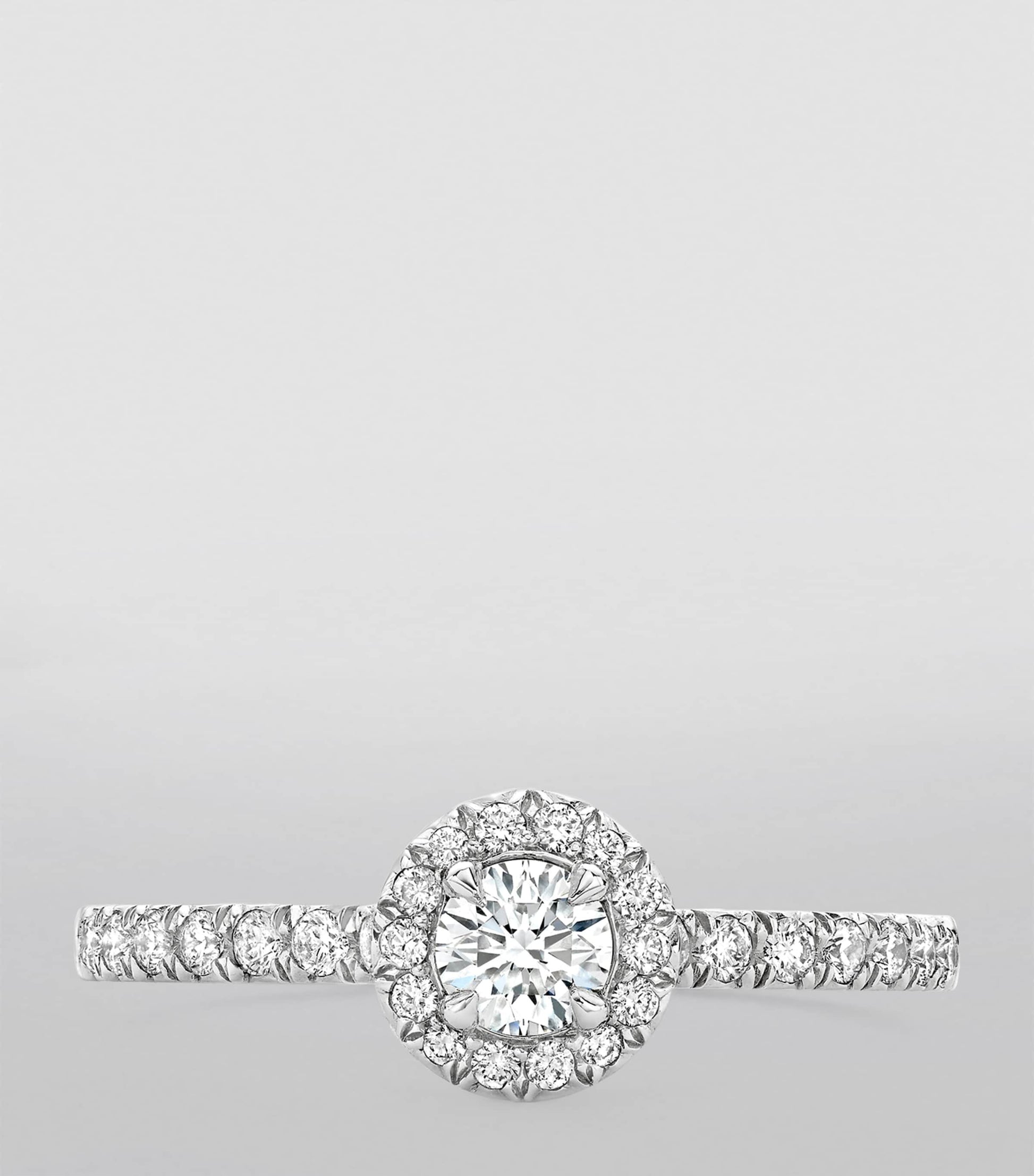 Platinum and Diamond Vintage Engagement Ring