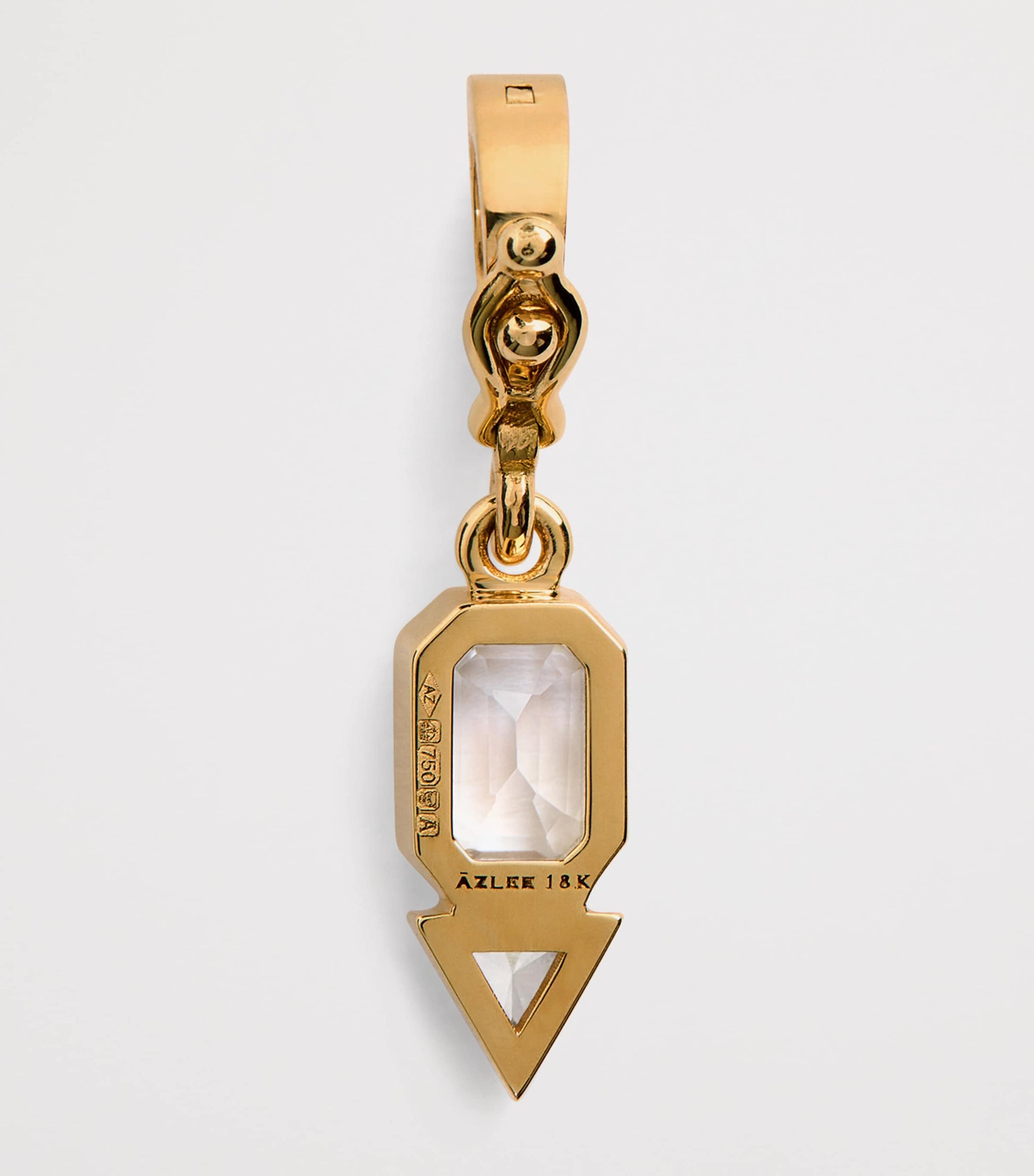 Yellow Gold, Moonstone and Diamond June Charm