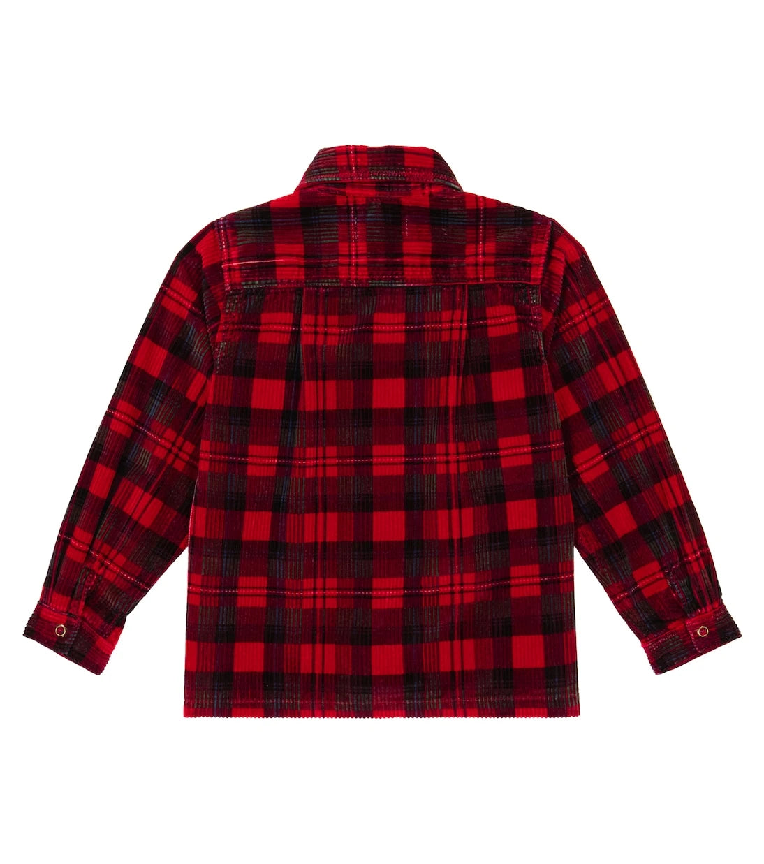 ERL Kids - Plaid cotton corduroy shirt