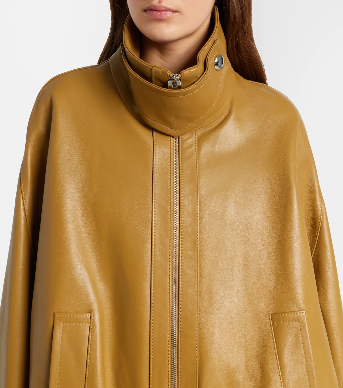 Khaite - Oversized leather jacket