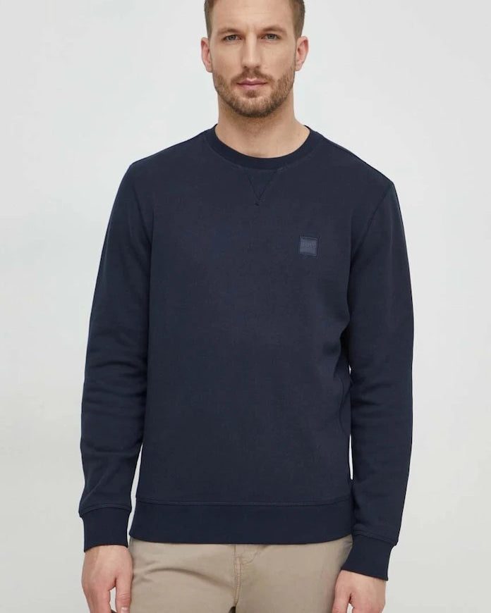 BOSS Orange Erkek Pamuklu Sweatshirt Westart