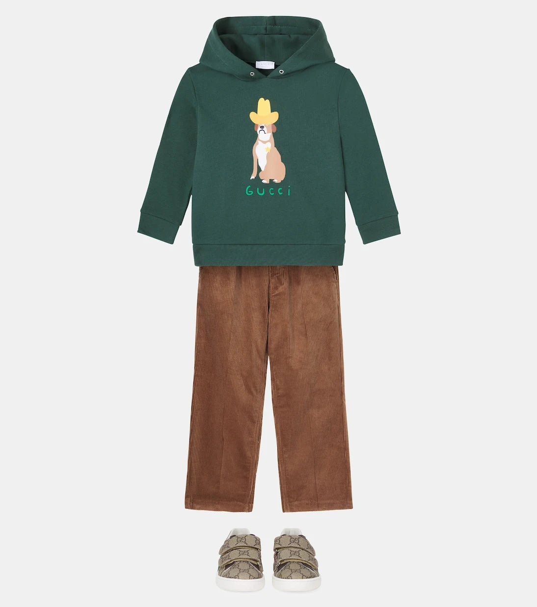 Gucci Kids - Webstripe cotton corduroy pants