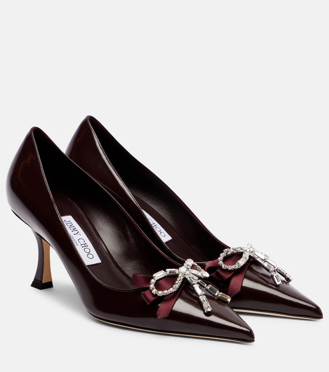 Jimmy Choo - Auria 70 embellished leather pumps