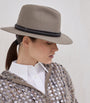 Brunello Cucinelli Brown Felt Fedora Hat