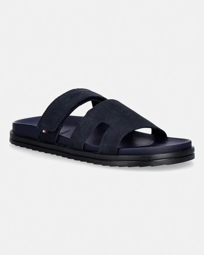 Tommy Hilfiger Erkek Süet Terlik ADJUSTABLE PREMIUM SUEDE SANDAL