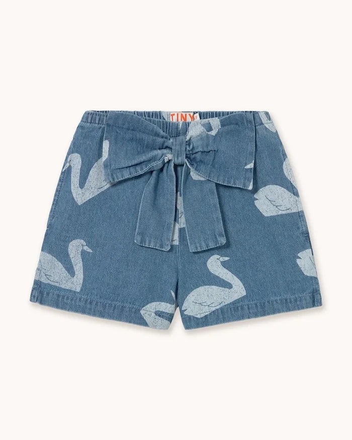 Tinycottons BIG SWANS SHORTS çocuk denim şort