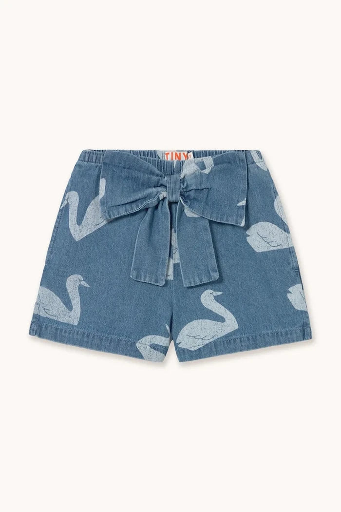 Tinycottons BIG SWANS SHORTS çocuk denim şort