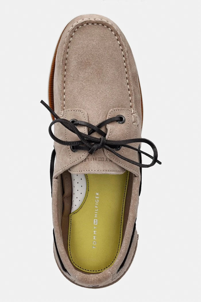 Tommy Hilfiger erkek süet mokasen TH BOAT SHOE CORE SUEDE