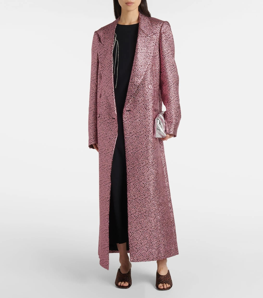Dries Van Noten - Lamé coat