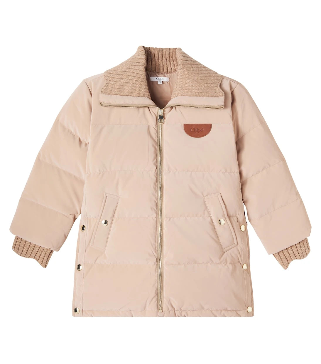 Chloé Kids - Logo down parka