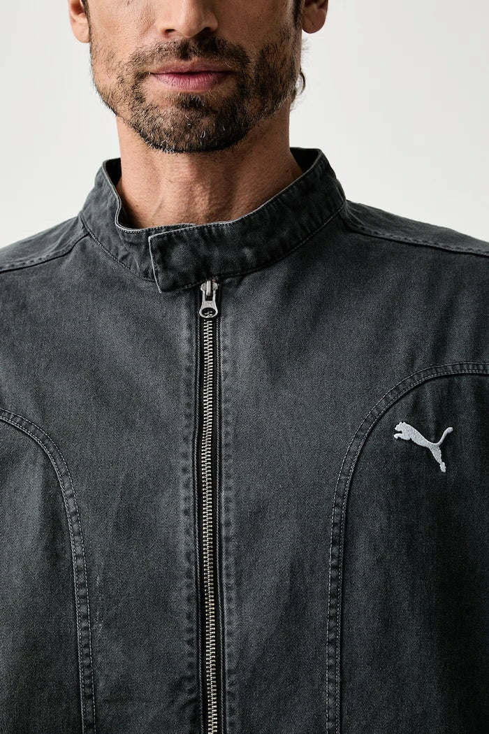 Puma erkek pamuklu denim ceket FUTURE PUMA ARCHIVE