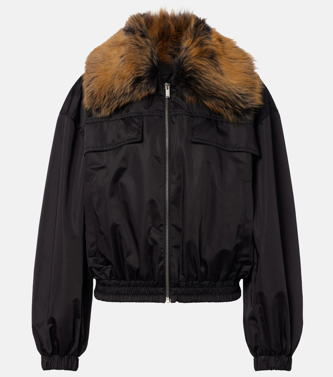 Saint Laurent - Shearling-trimmed blouson jacket