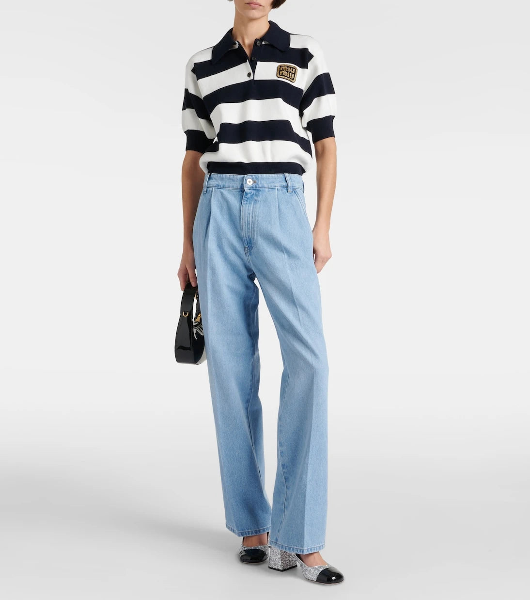 Miu Miu - Low-rise wide-leg jeans