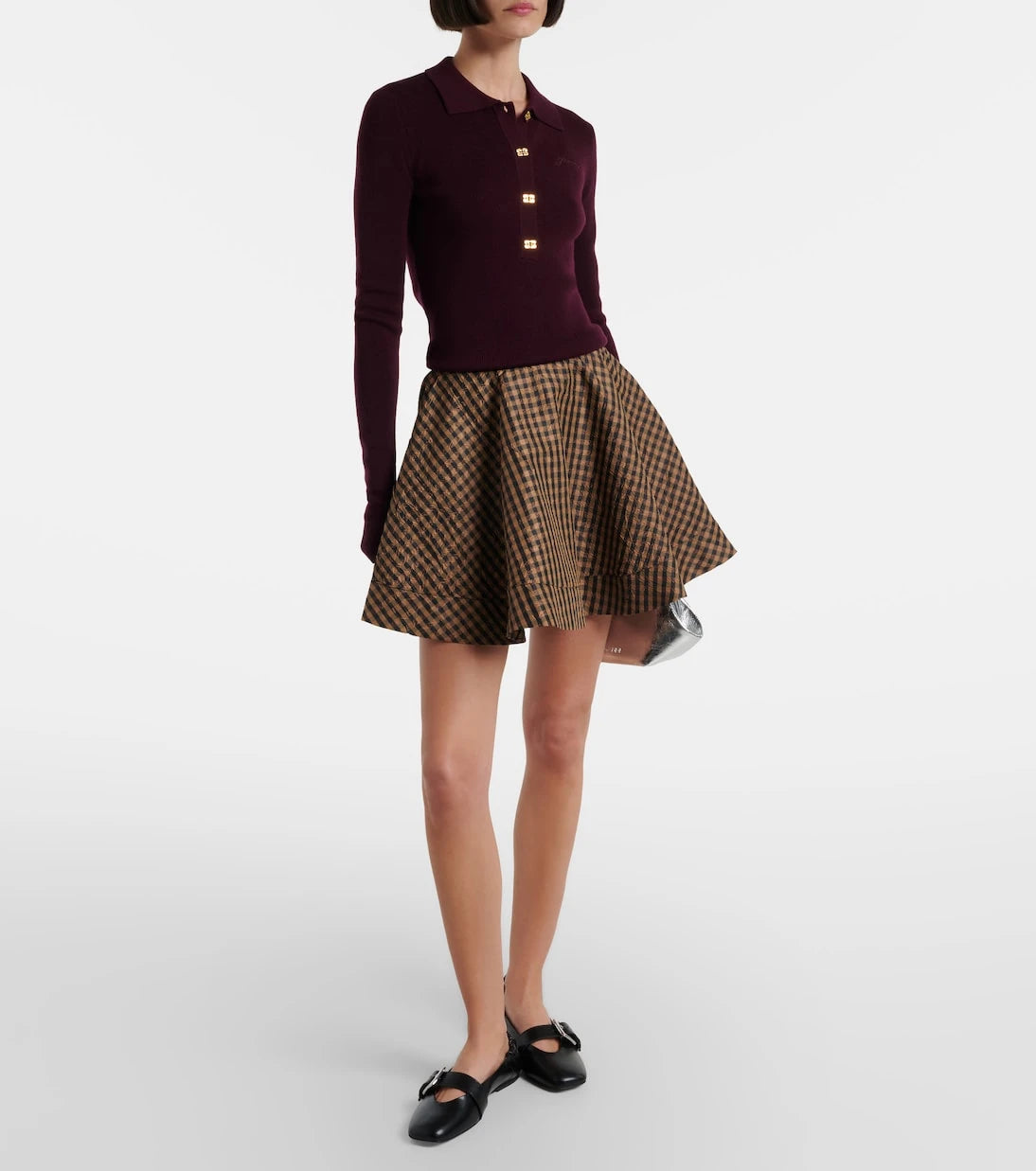 Ganni - Wool polo sweater