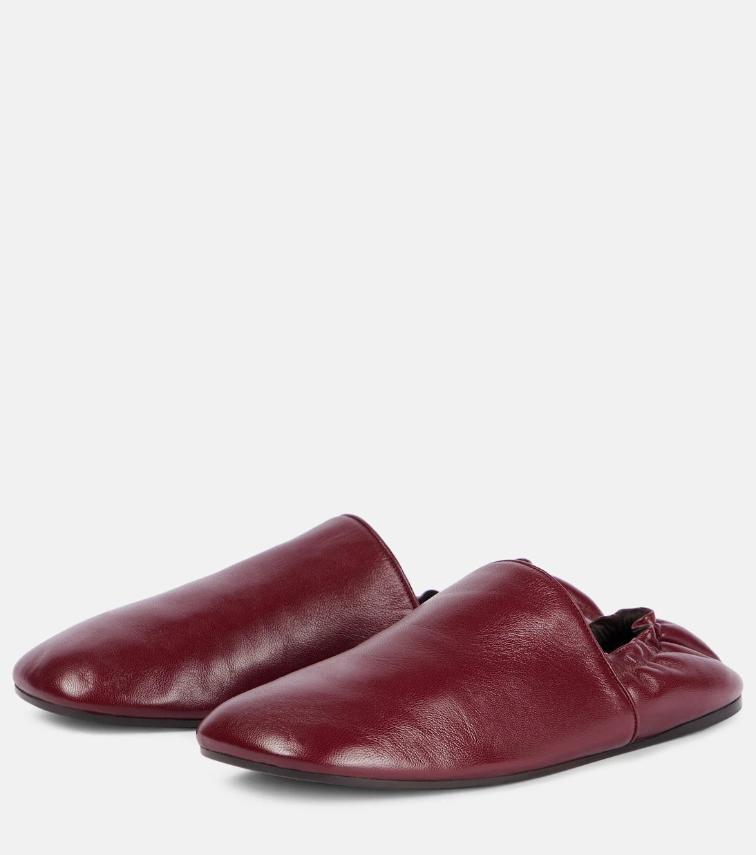 Khaite - Banks leather slip-on shoes