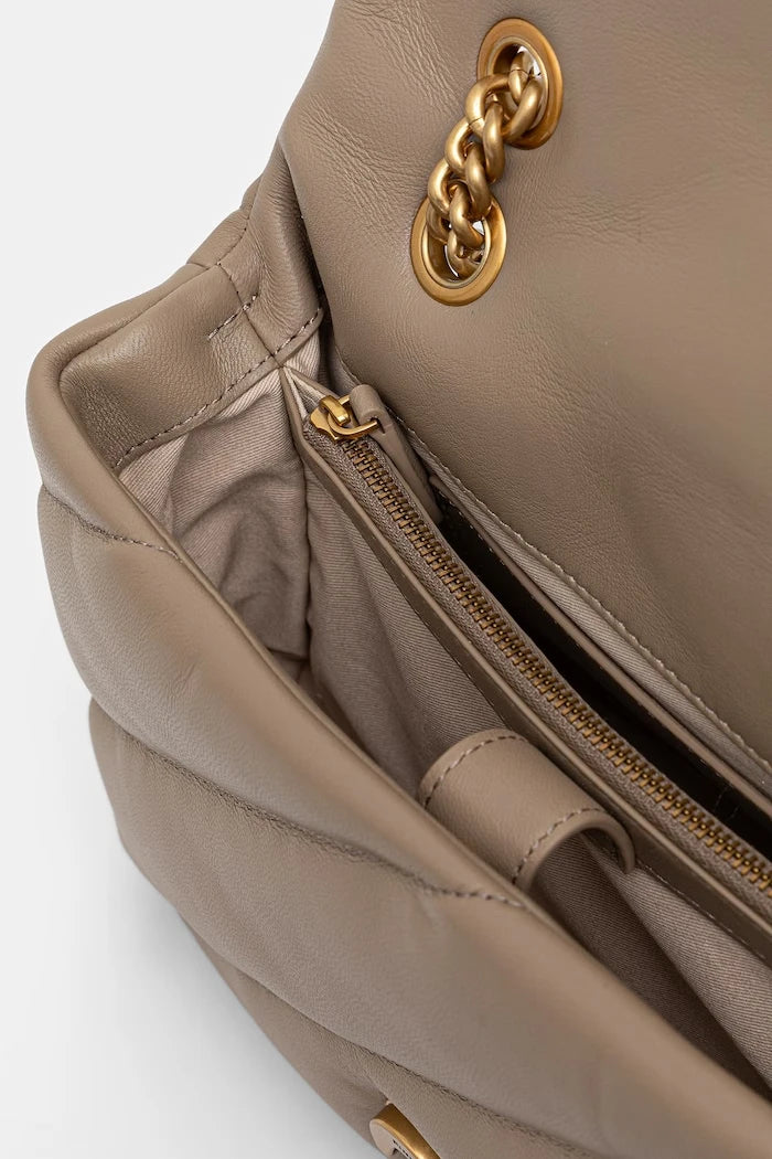 Pinko sahte deri kadın crossbody çanta