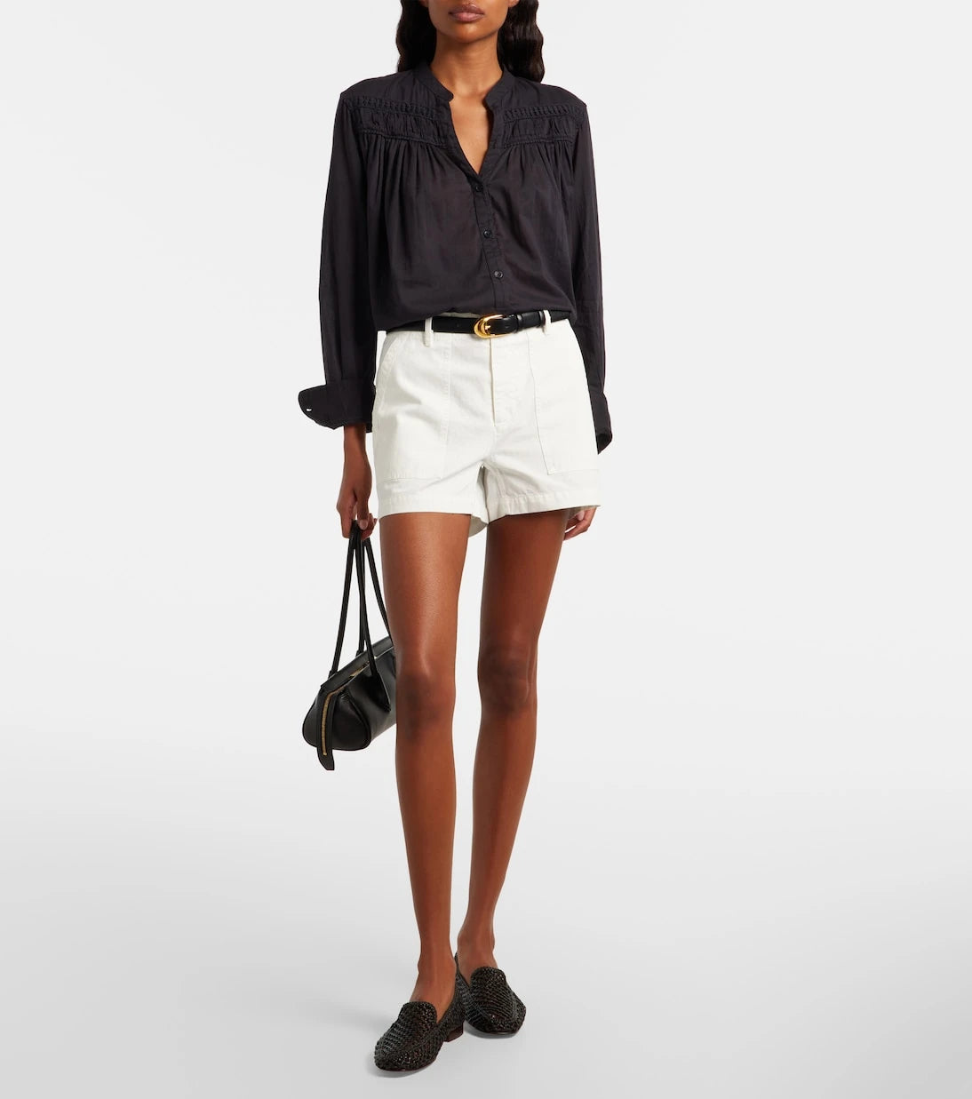 Nili Lotan - Utility cotton shorts