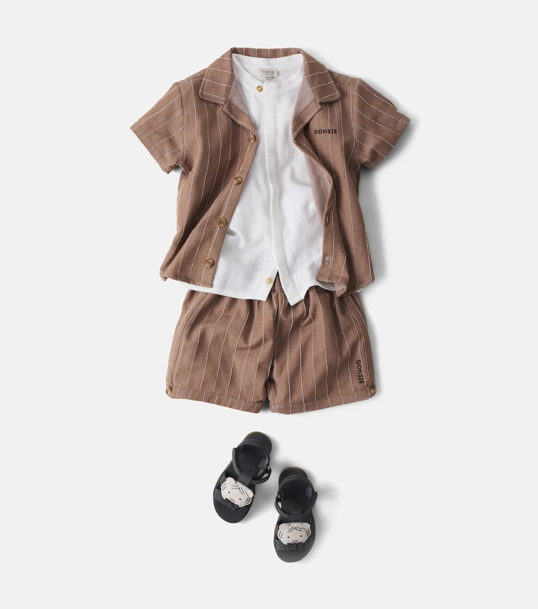 Donsje - Lucian striped bowling shirt