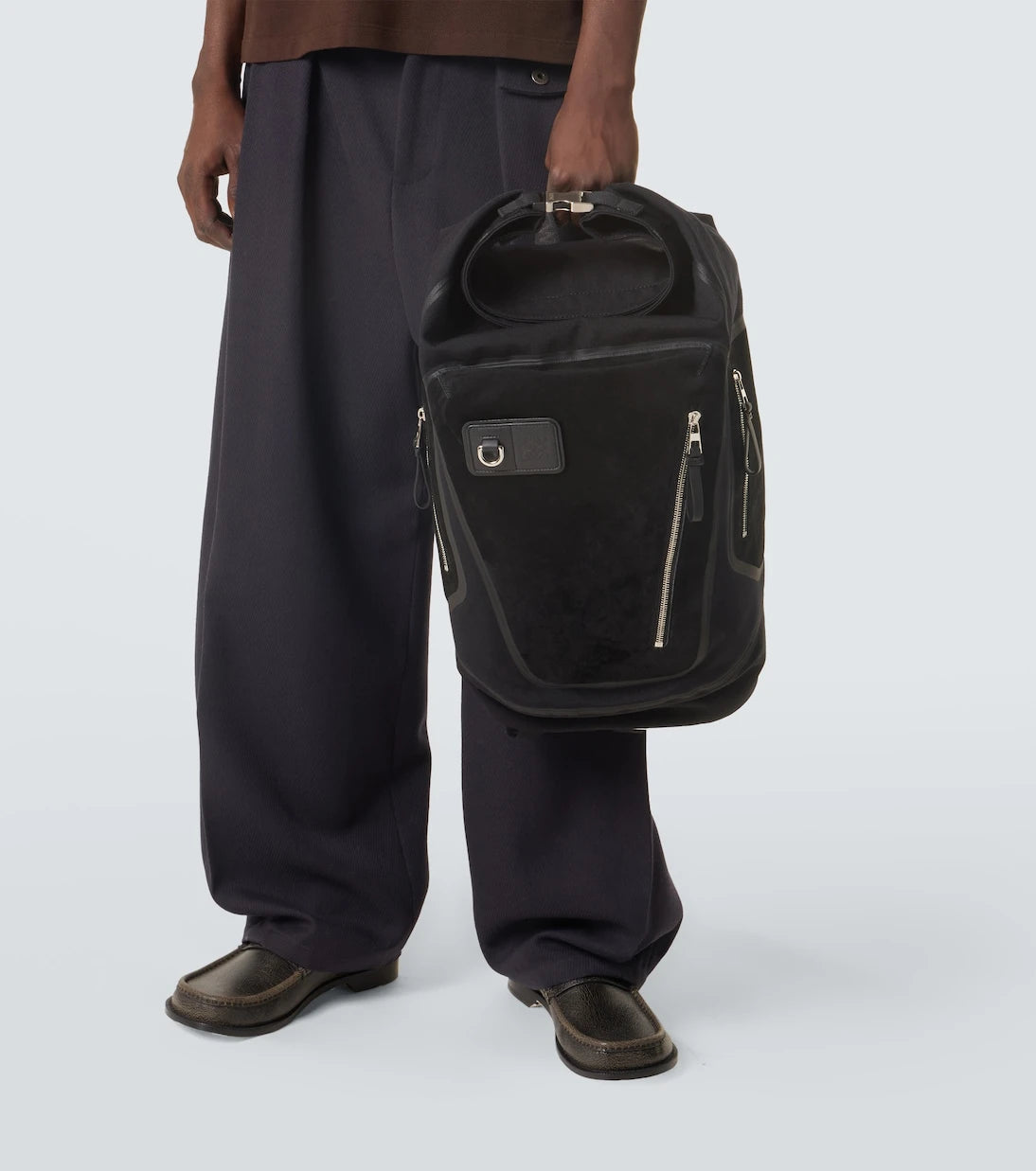 Loewe - Flex canvas and suede backpack