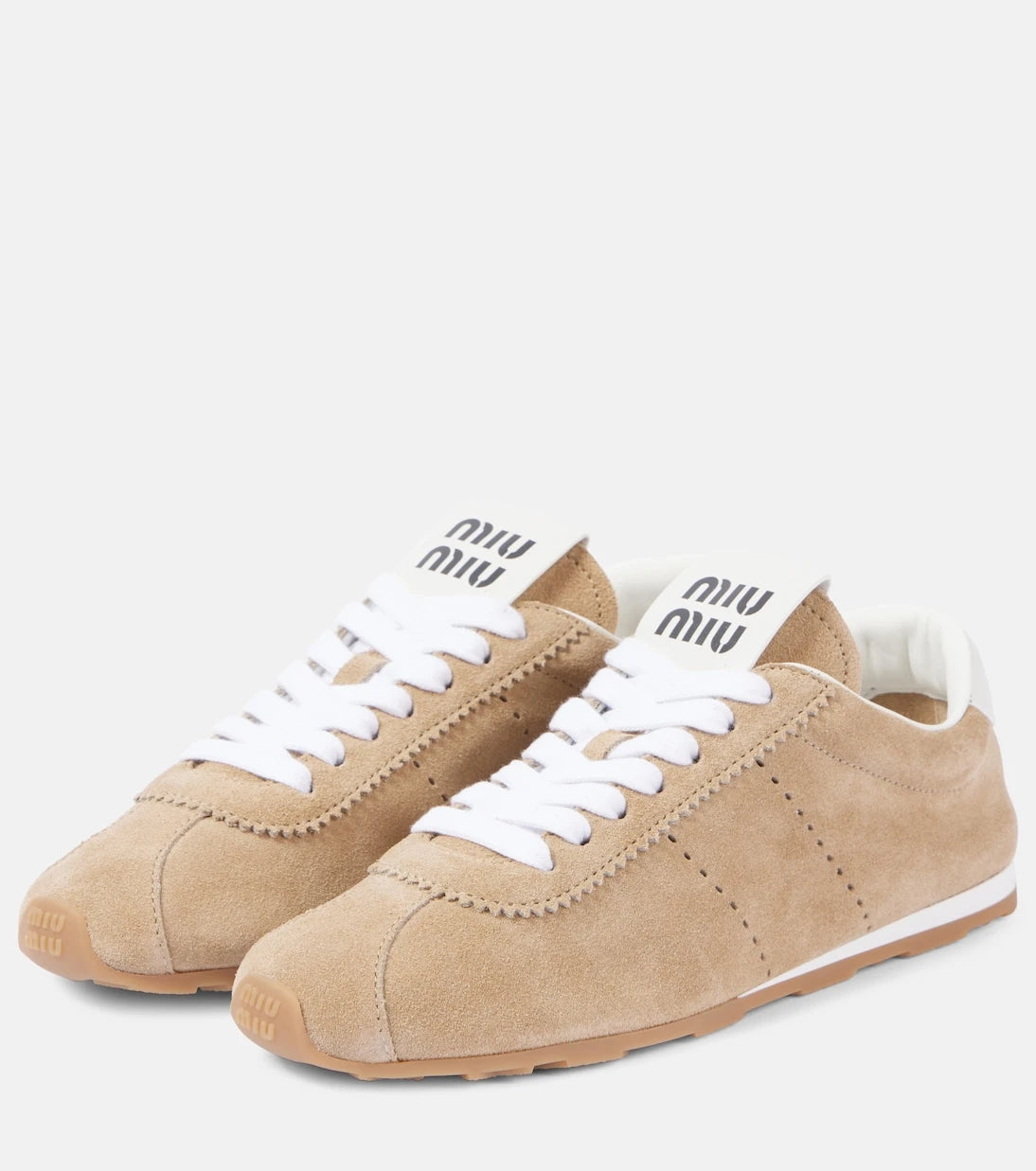 Miu Miu - Plume suede sneakers