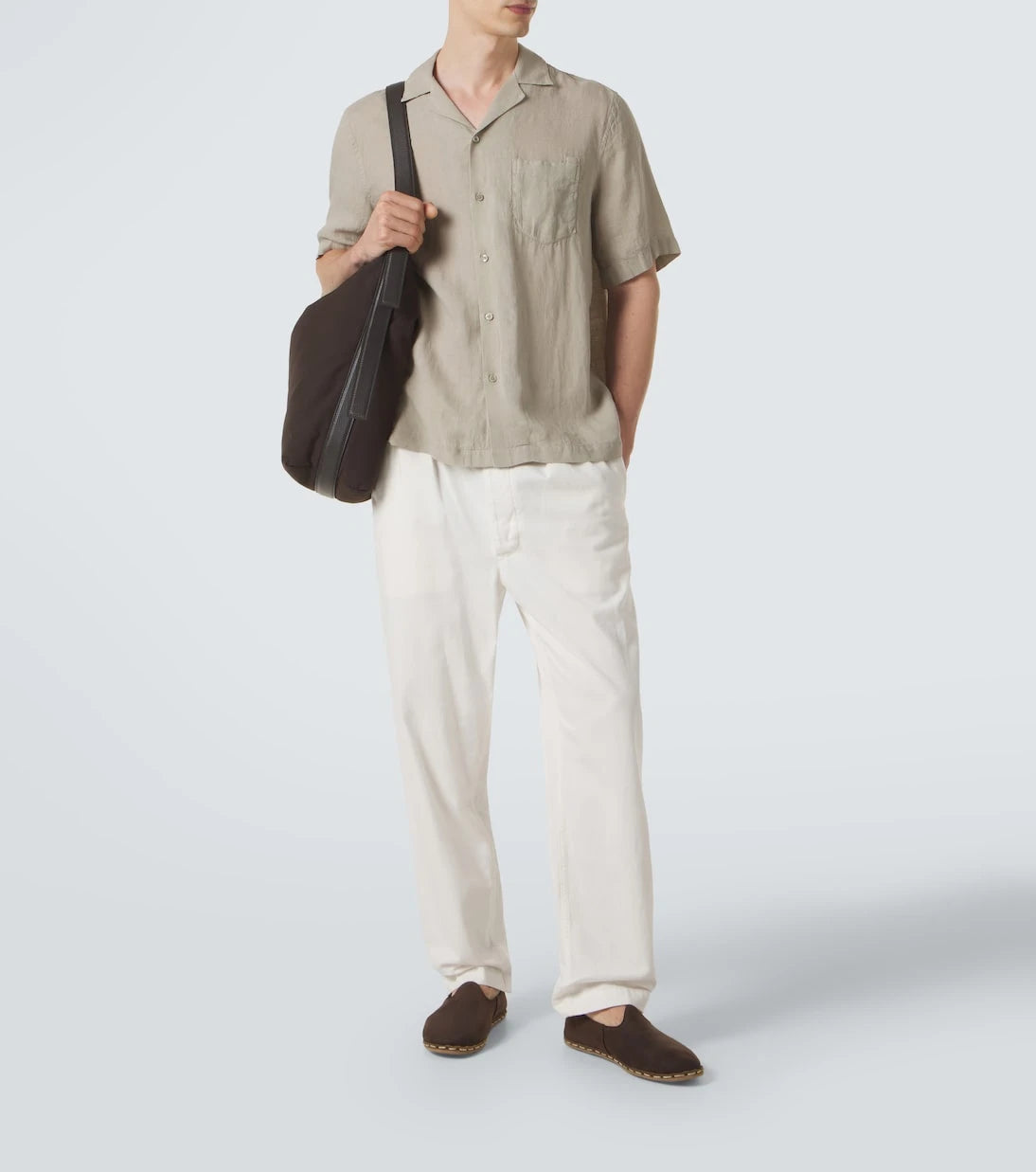 Frescobol Carioca - Angelo linen bowling shirt