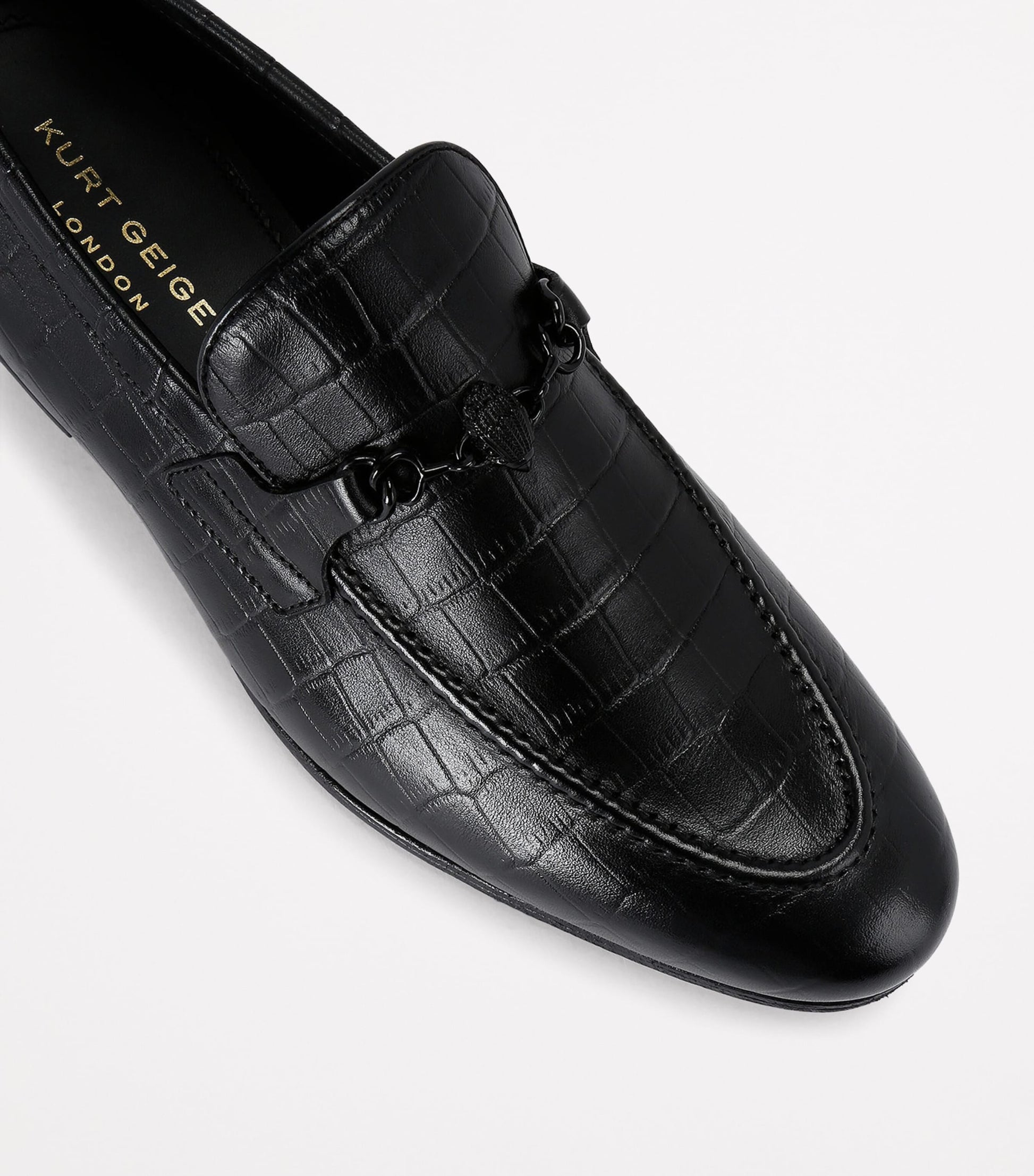 Croc-Embossed Alton Loafers