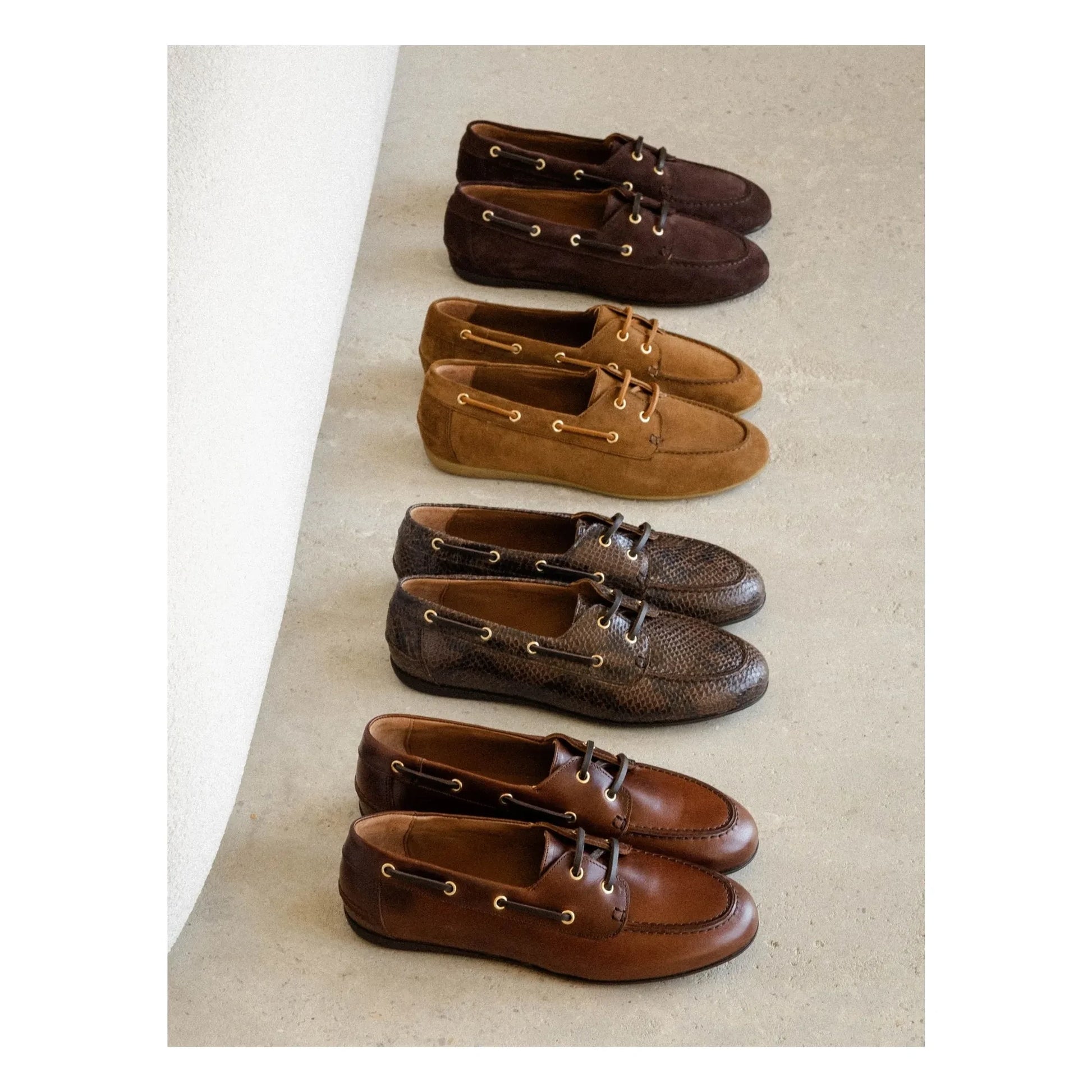 Bobbies - Betsy Suede Boat Shoes | Camel