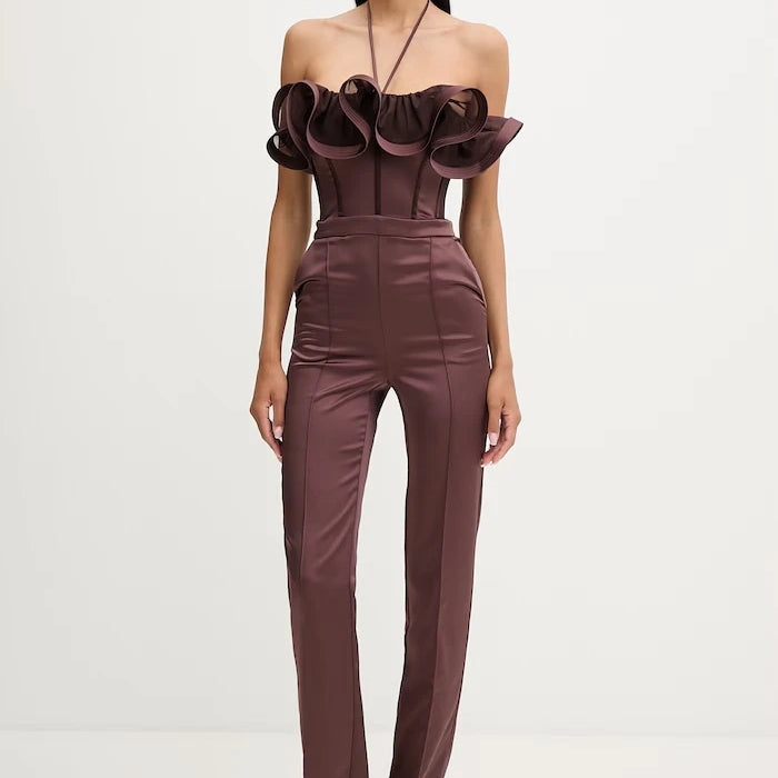 Elisabetta Franchi Fırfırlı Kadın Tulum