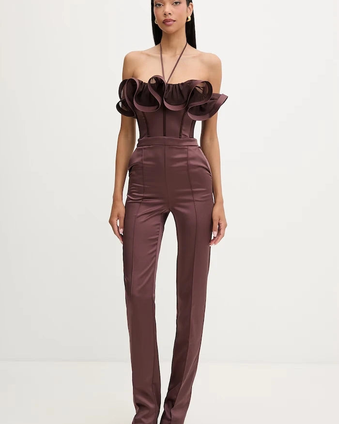 Elisabetta Franchi Fırfırlı Kadın Tulum