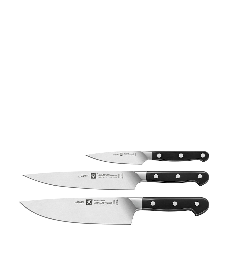 Zwilling Pro Stainless Steel 3-Piece Knife Set