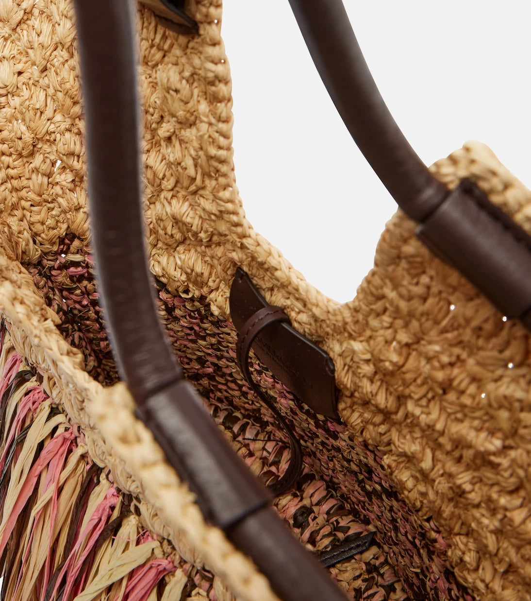 Zimmermann - Goldentime Small raffia tote bag