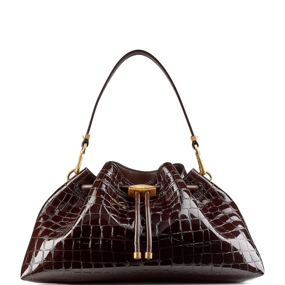 Medium Cinch Leather Shoulder Bag