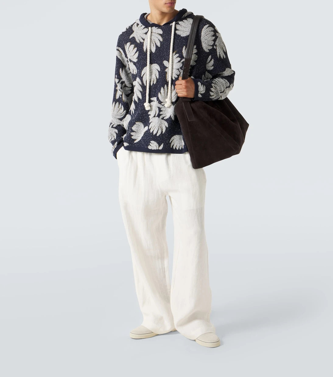 Commas - Jacquard terry hoodie