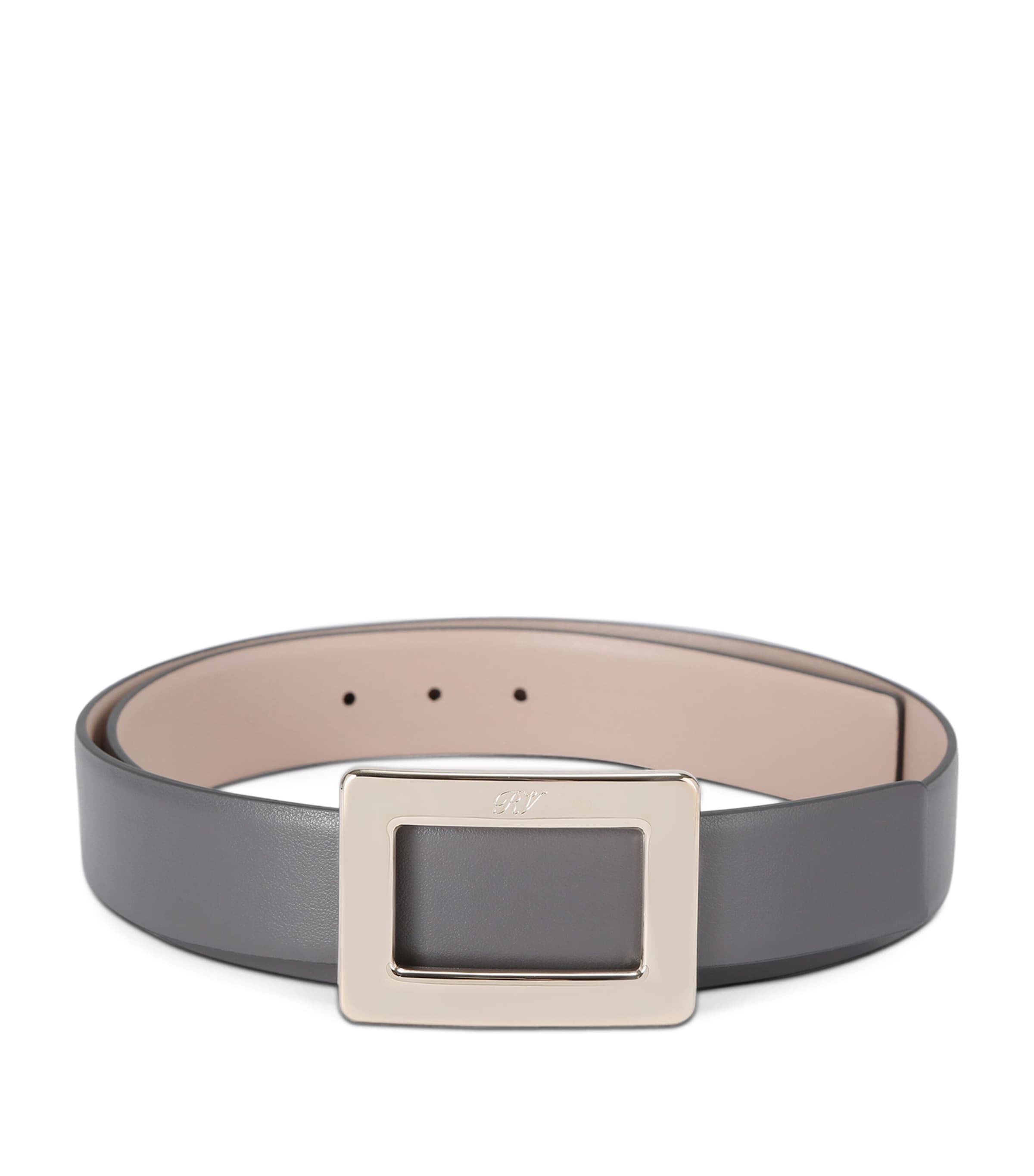 Roger Vivier Multi Leather Reversible Belle Vivier Belt