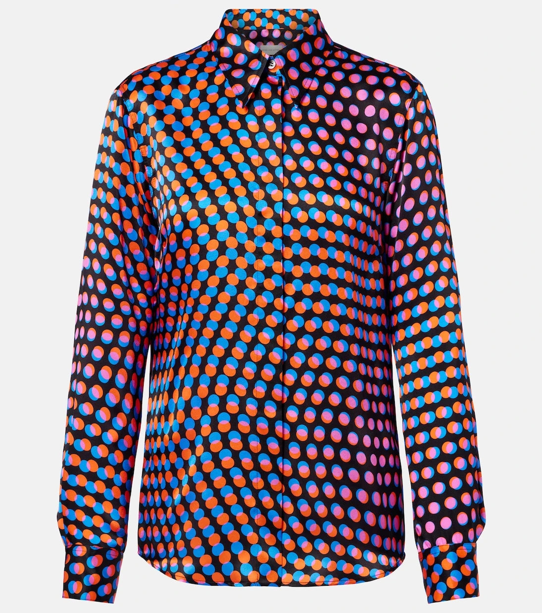 Dries Van Noten - Polka-dot silk shirt