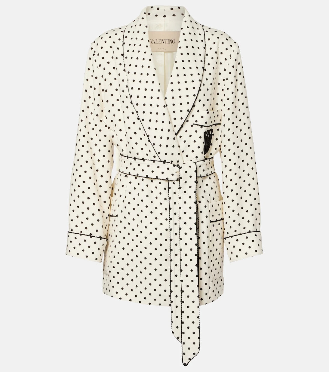 Valentino - Plus De Pois belted jacket