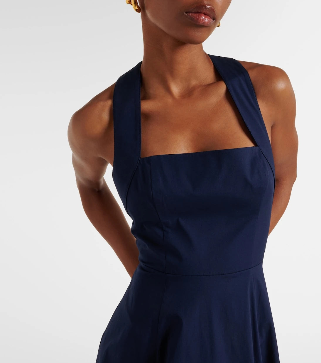 Staud - Teresa poplin midi dress