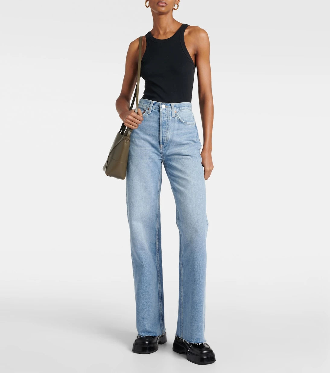 Re/Done - High-rise wide-leg jeans