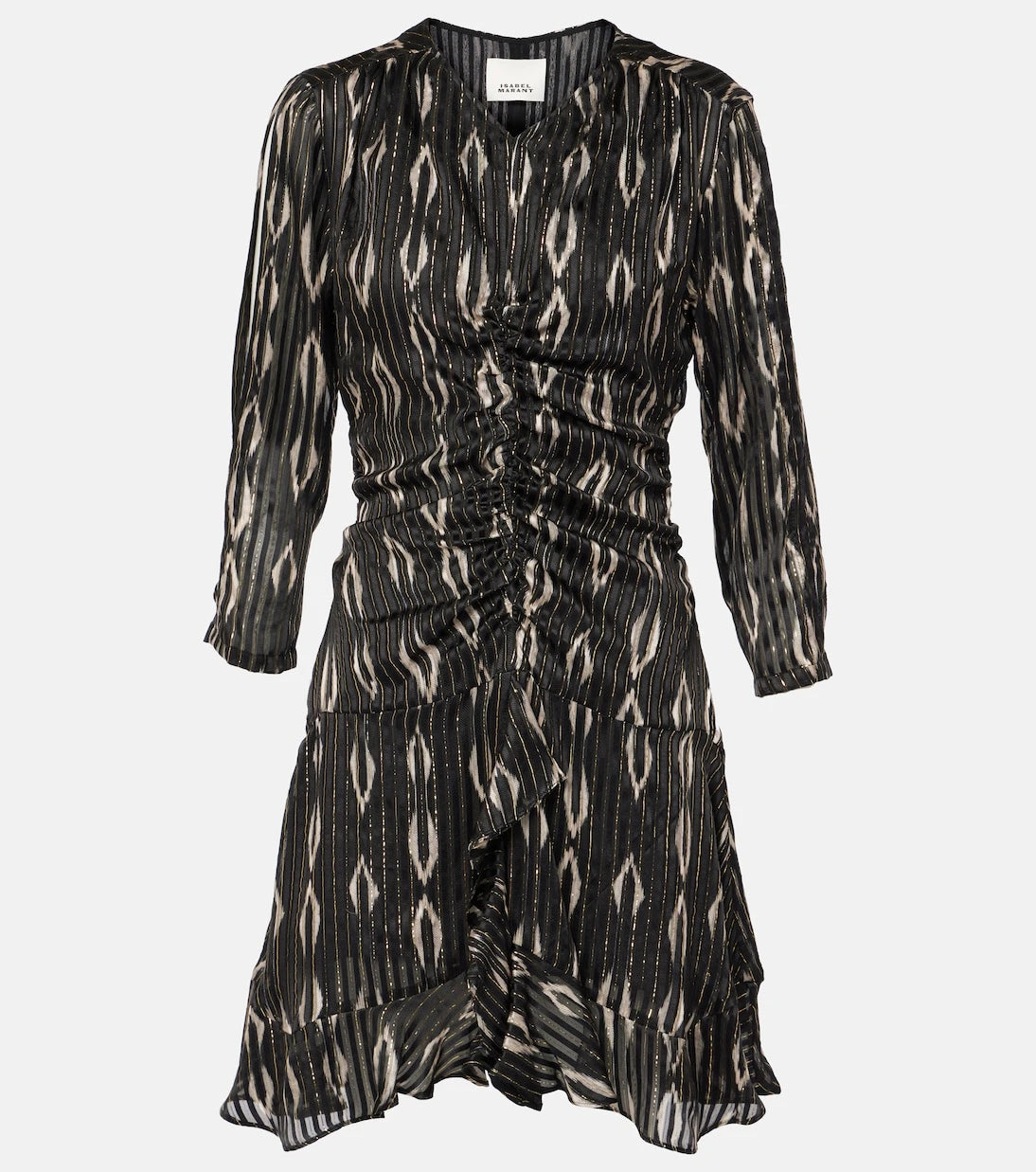Isabel Marant - Octavia snake-effect silk-blend minidress