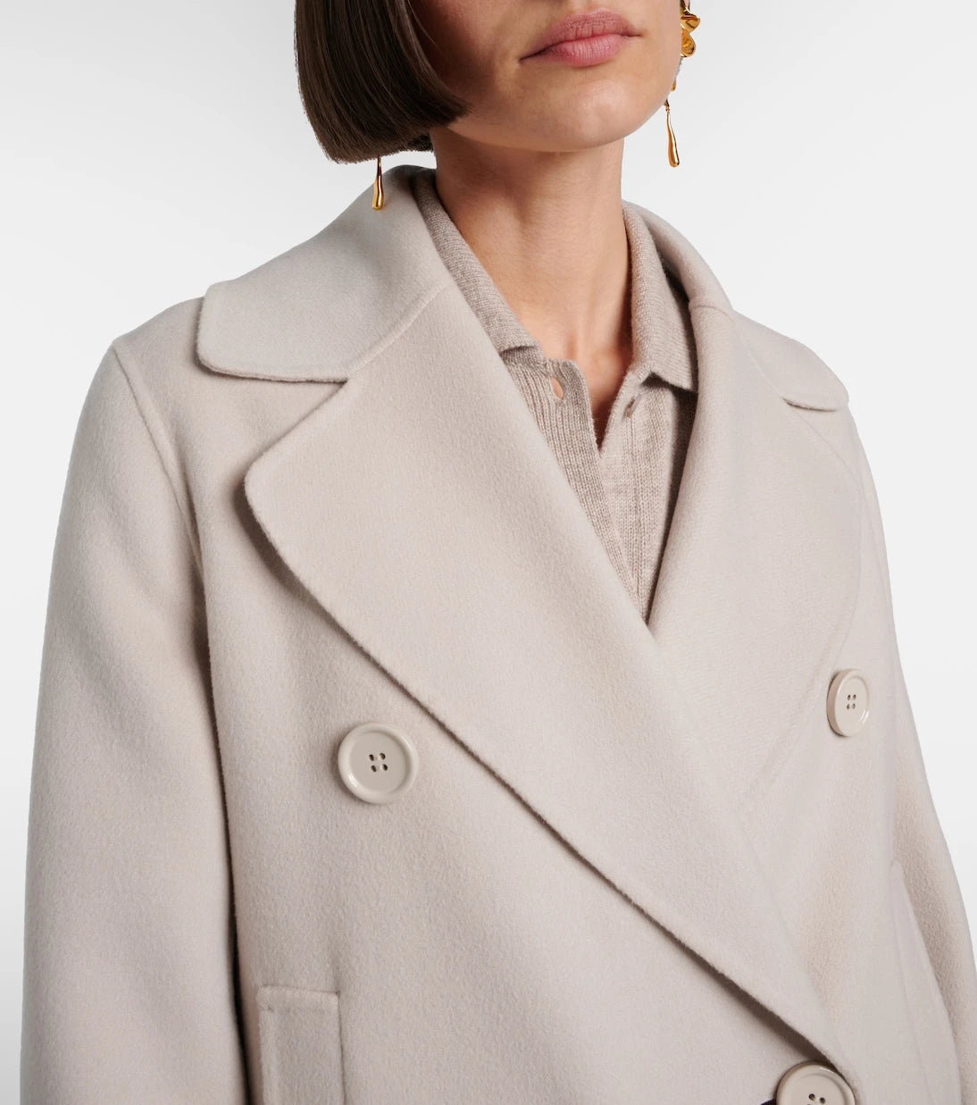 'S Max Mara - Custodi double-breasted virgin wool coat