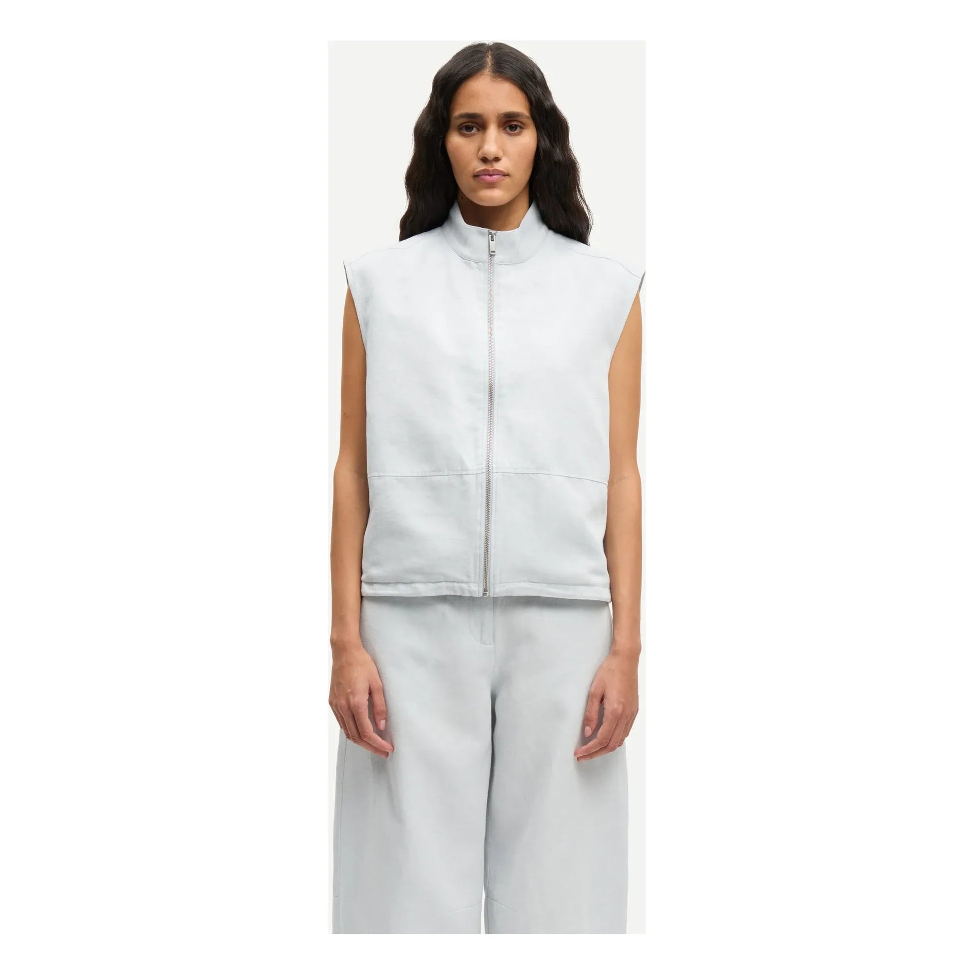 Samsoe Samsoe - Sakaila Linen and Organic Cotton Jacket | Light grey